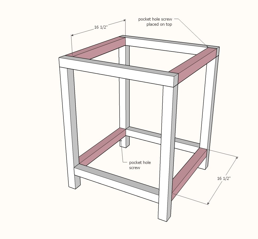 Modern Farmhouse Nightstand — step 2