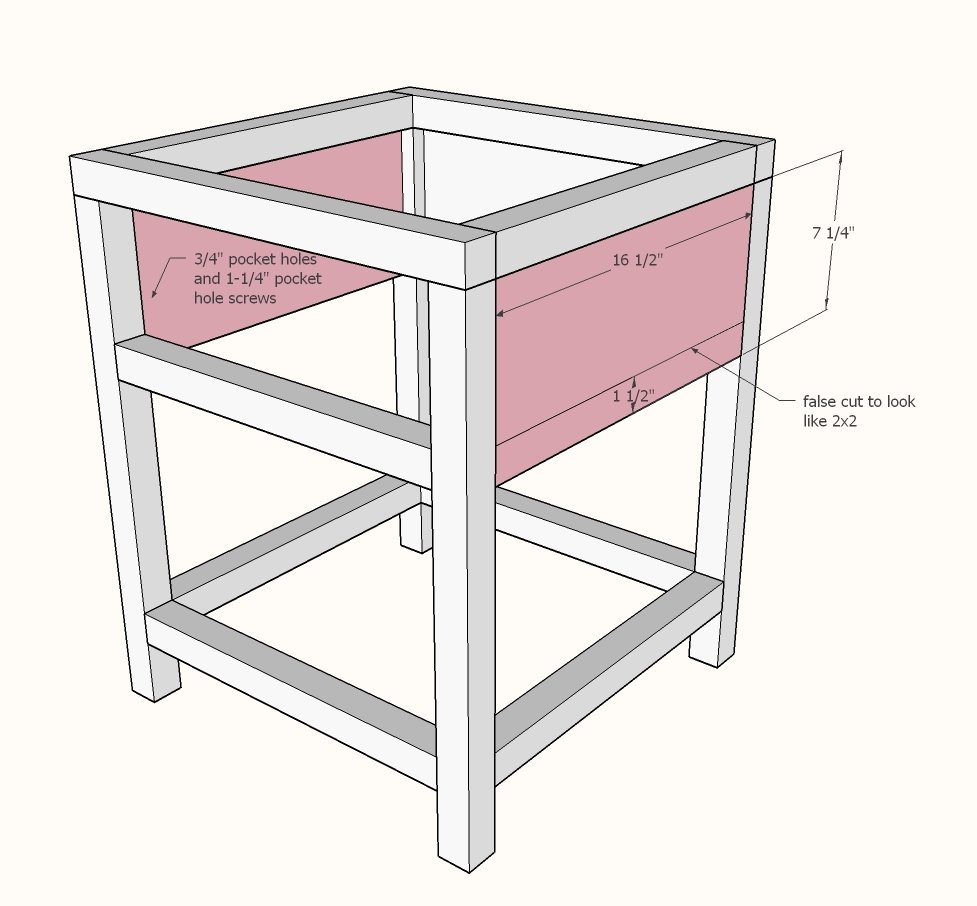 Modern Farmhouse Nightstand — step 4
