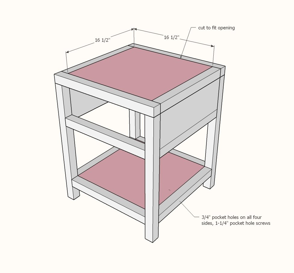 Modern Farmhouse Nightstand — step 5