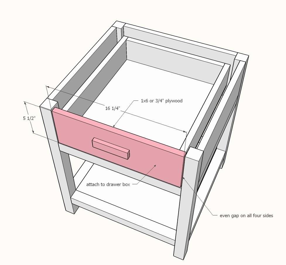 Modern Farmhouse Nightstand — step 7