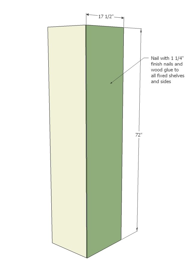 Mudroom System with Towers and Bench — step 4