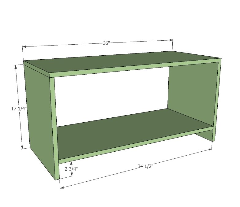 Mudroom System with Towers and Bench — step 6