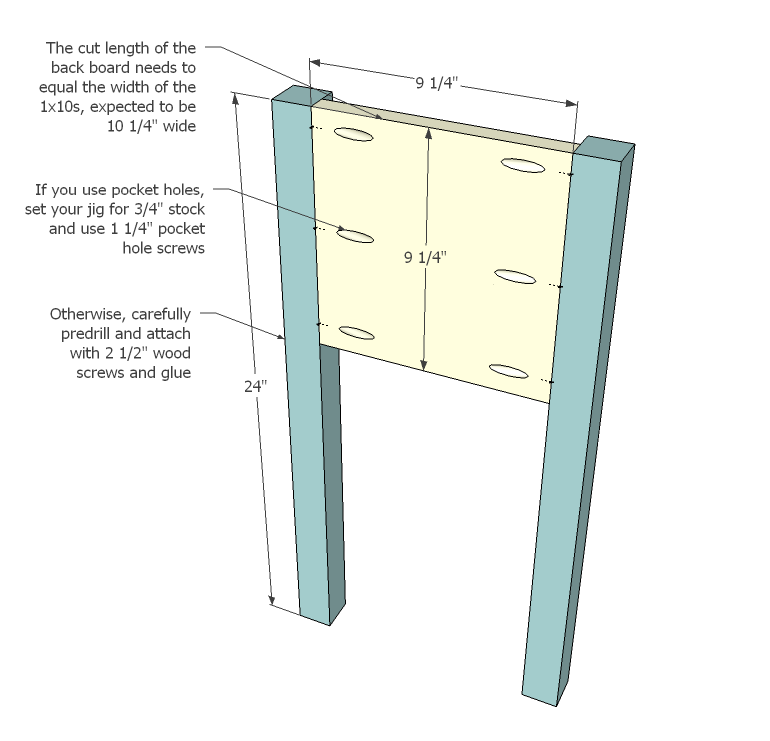 Narrow End Tables — step 1