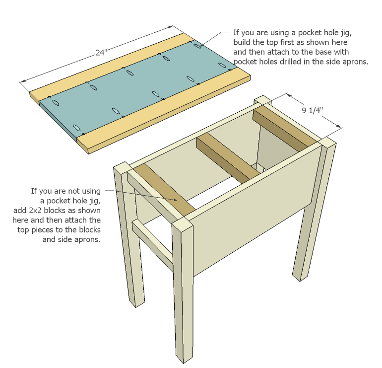 Narrow End Tables — step 4