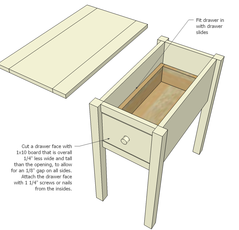 Narrow End Tables — step 6