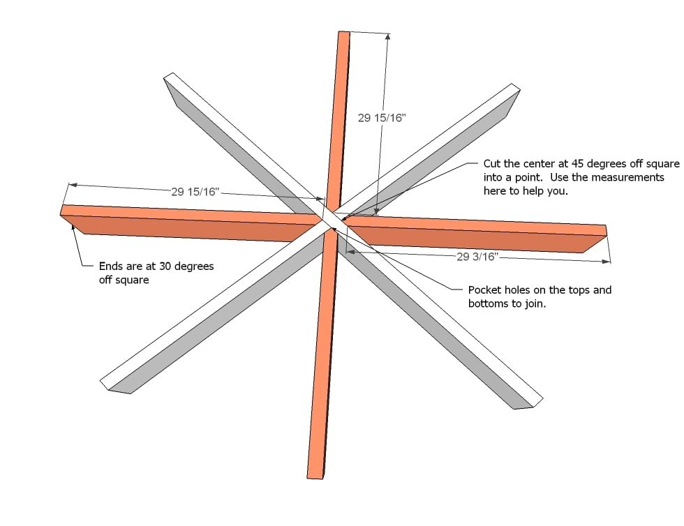 Octagon Picnic Table — step 3