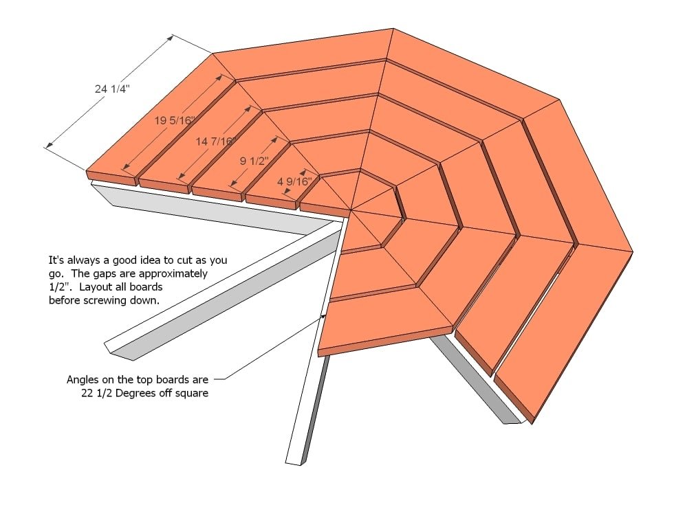 Octagon Picnic Table — step 4
