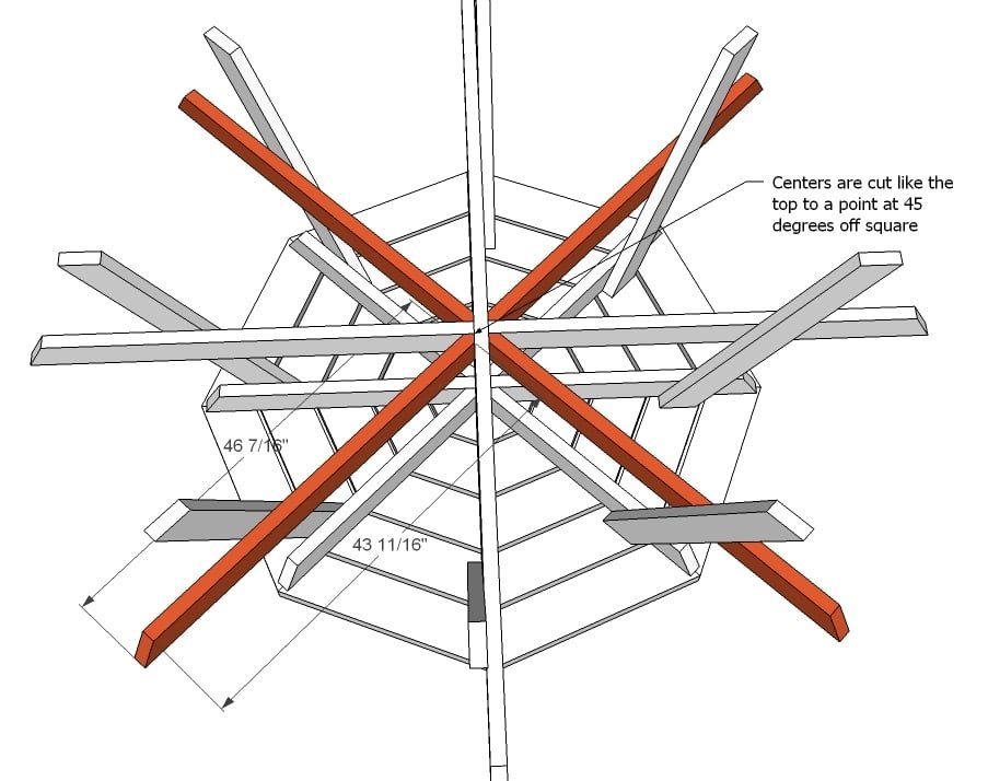 Octagon Picnic Table — step 8
