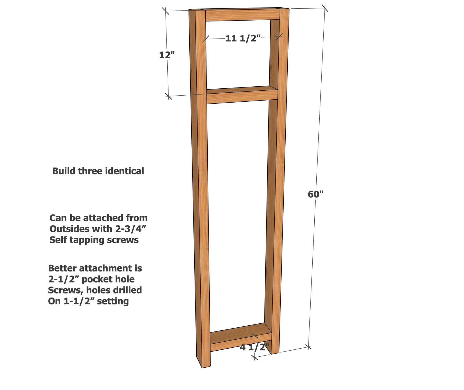 Open Wardrobe Closet with Shelves — step 1