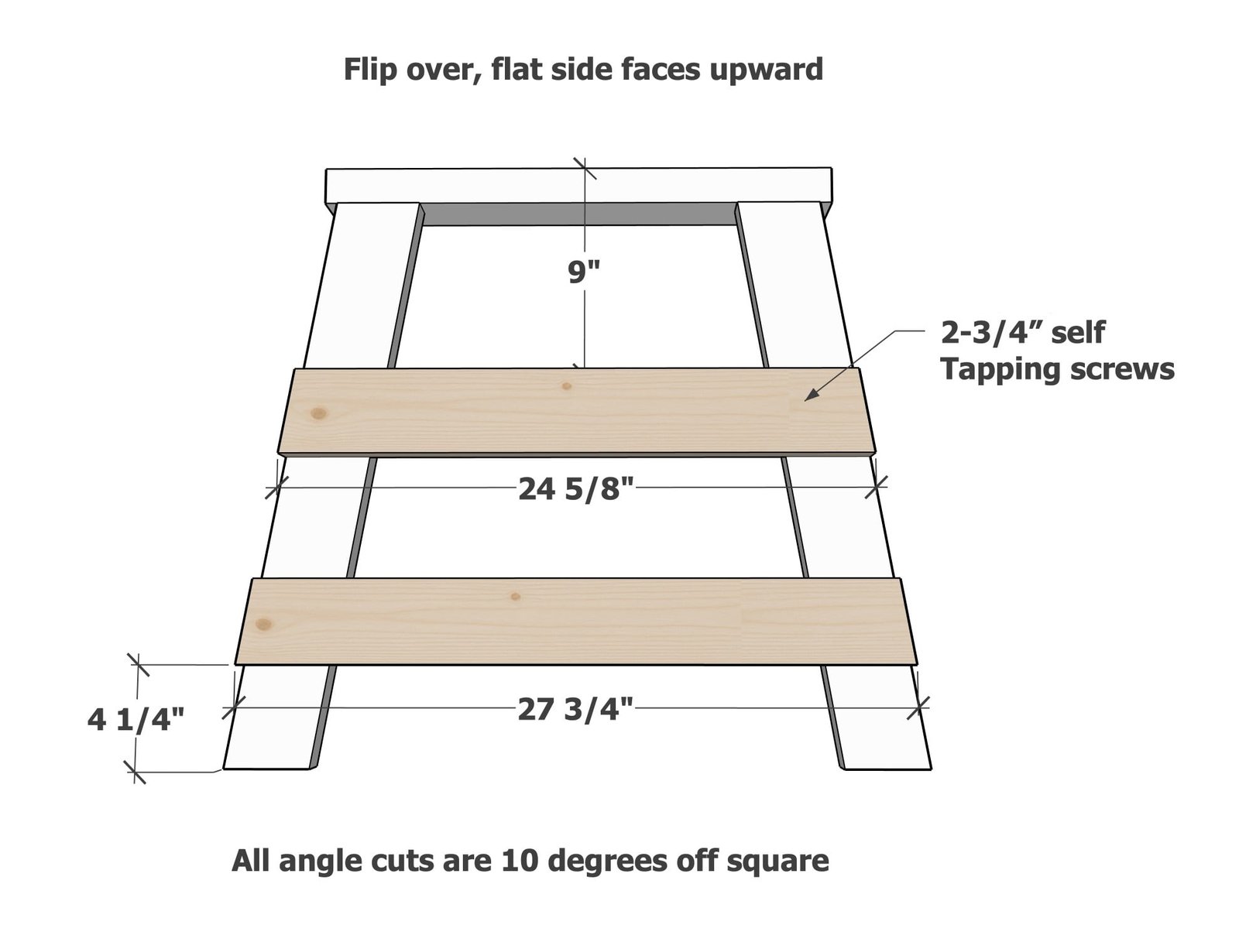Outdoor Bench — step 2