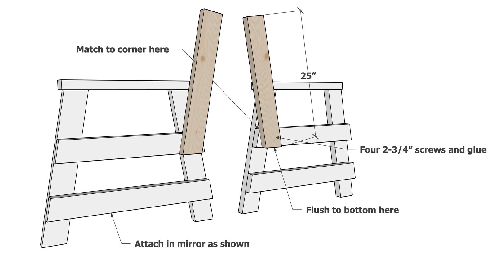 Outdoor Bench — step 3