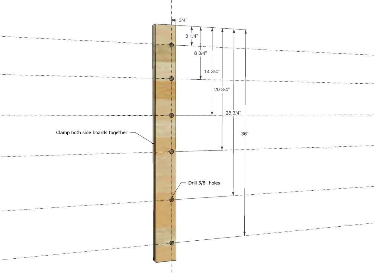 Pantry Door Spice Rack — step 1