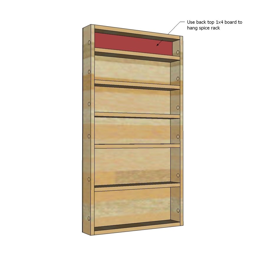 Pantry Door Spice Rack — step 6
