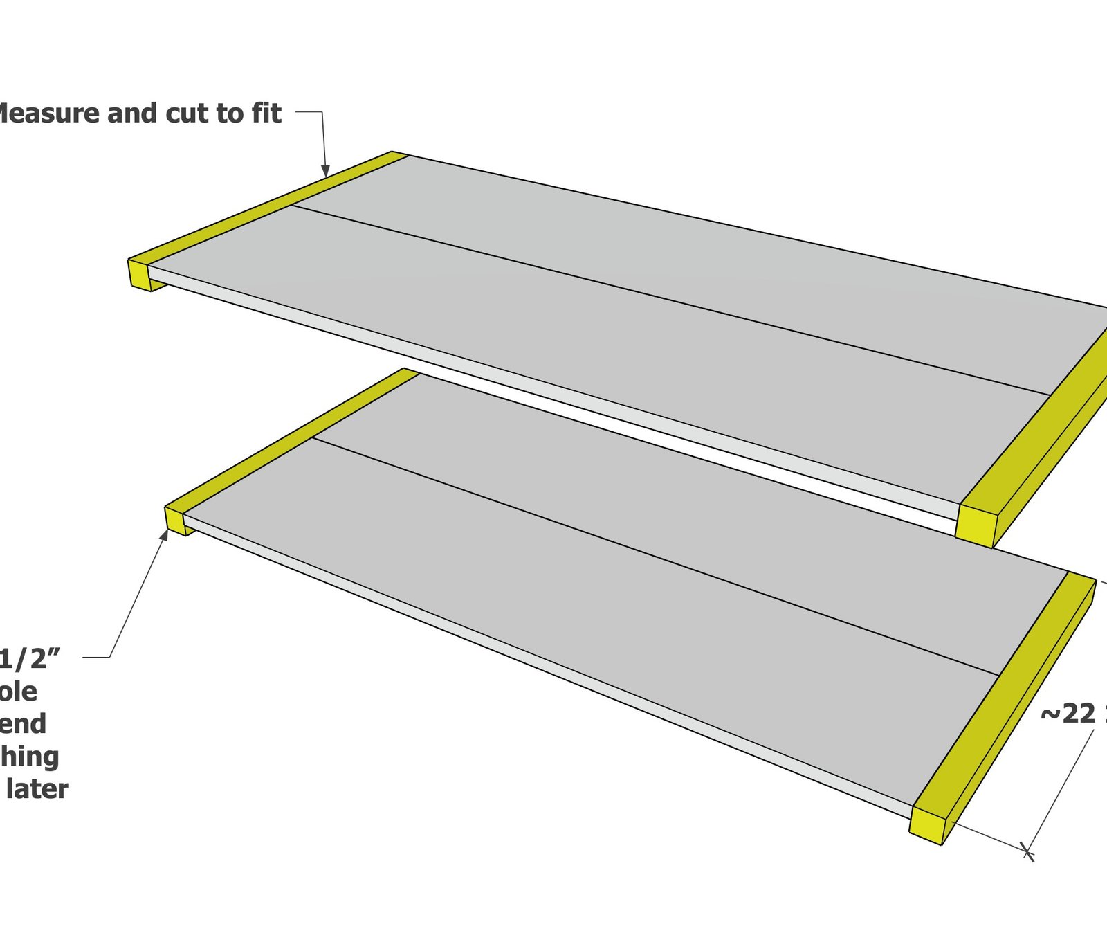 Parsons Rectangle Coffee Table — step 2