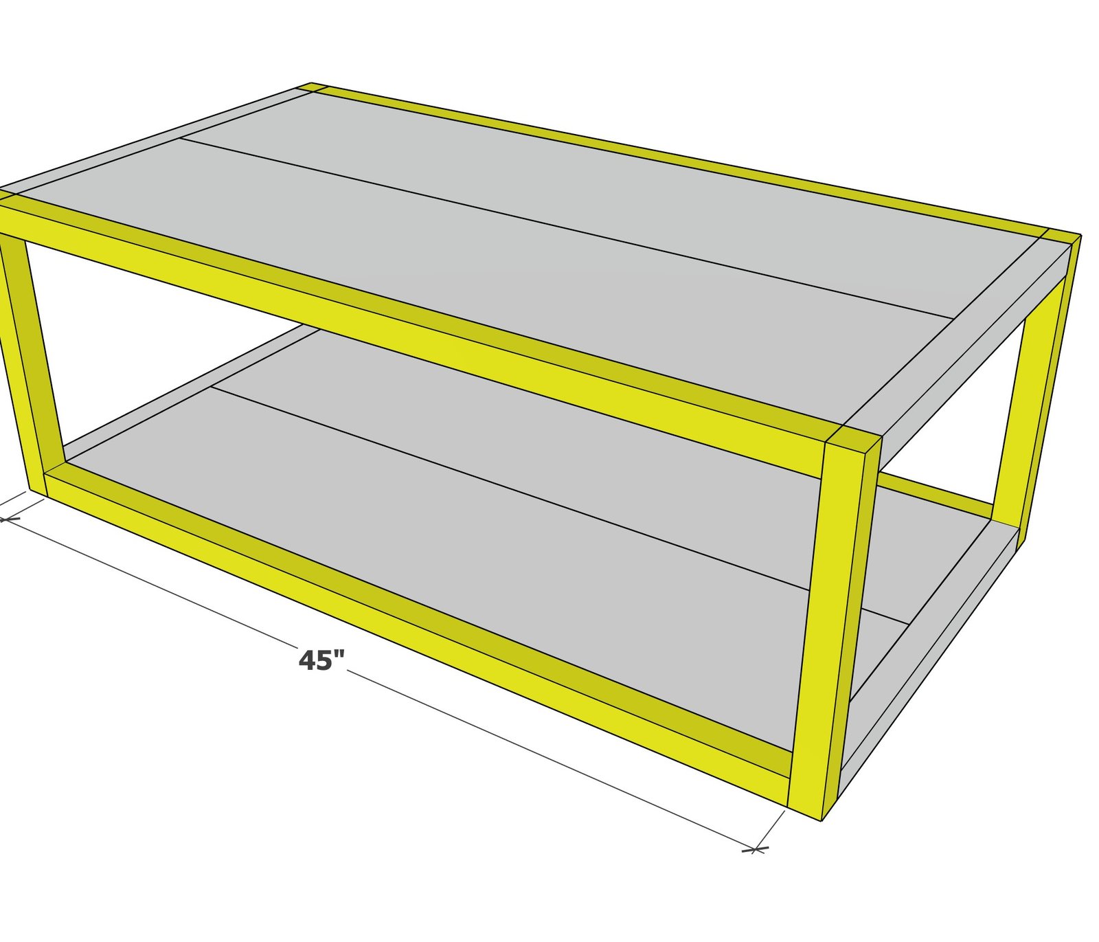 Parsons Rectangle Coffee Table — step 3