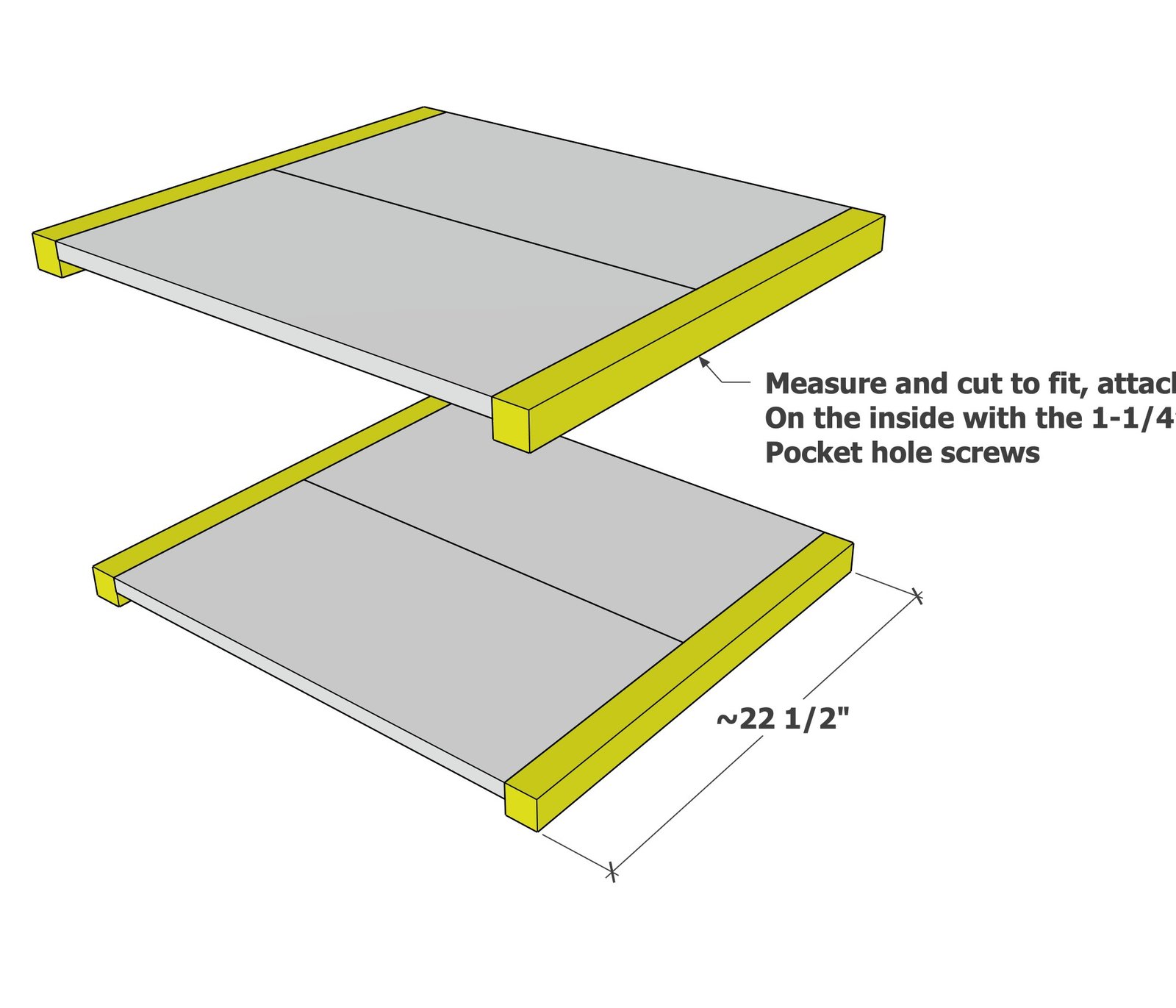 Parsons Small Coffee Table — step 2