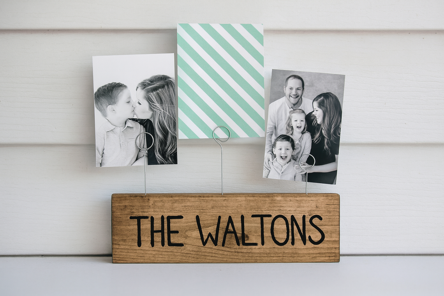 Personalized Block Photo Holder
