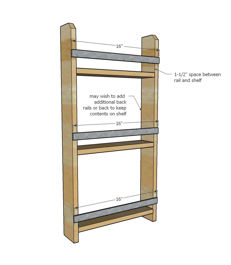 Pipe Rail Hanging Organizer — step 2