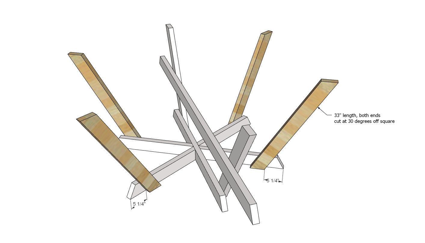 Six-Sided Picnic Table (Hexagon) — step 3
