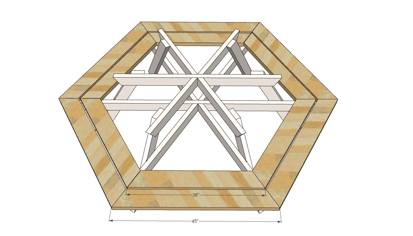Six-Sided Picnic Table (Hexagon) — step 5