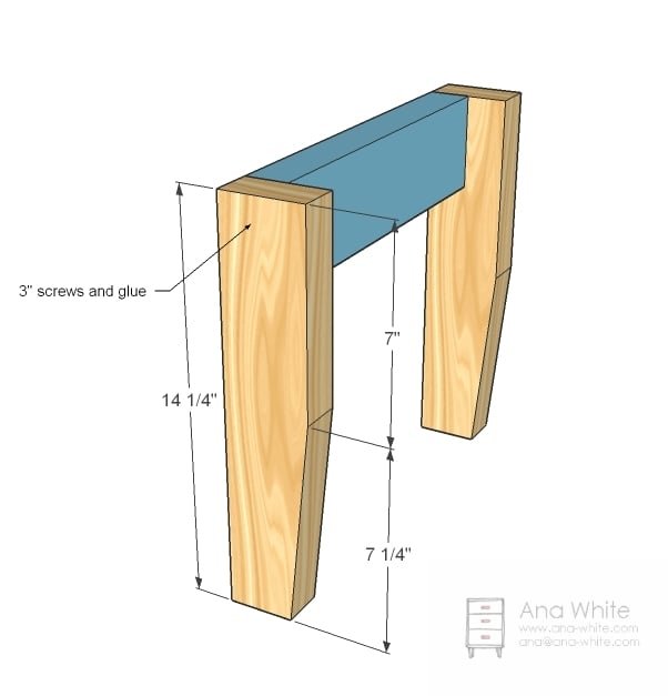 Slipcover Bench — step 1