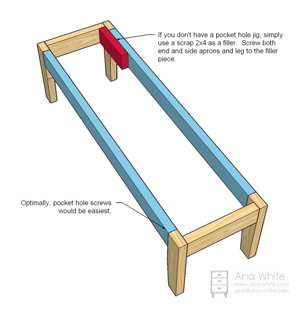 Slipcover Bench — step 2