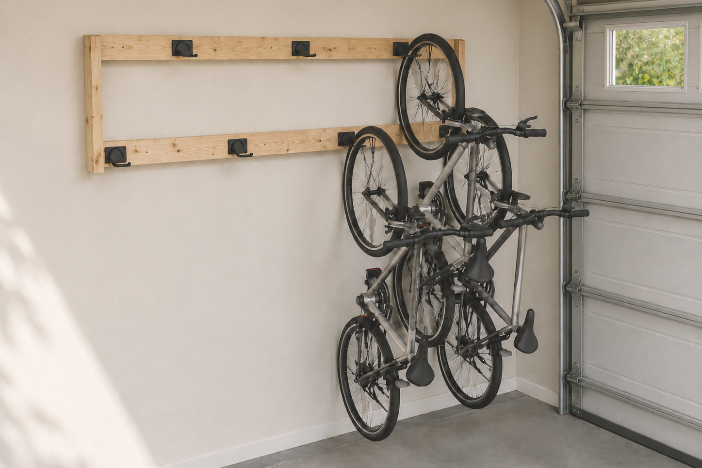 Spacing Saving Wall Bike Rack