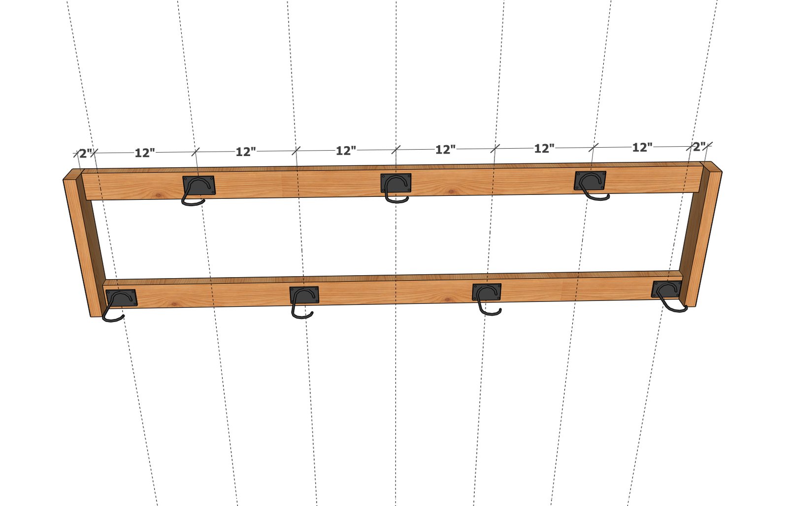 Spacing Saving Wall Bike Rack — step 2