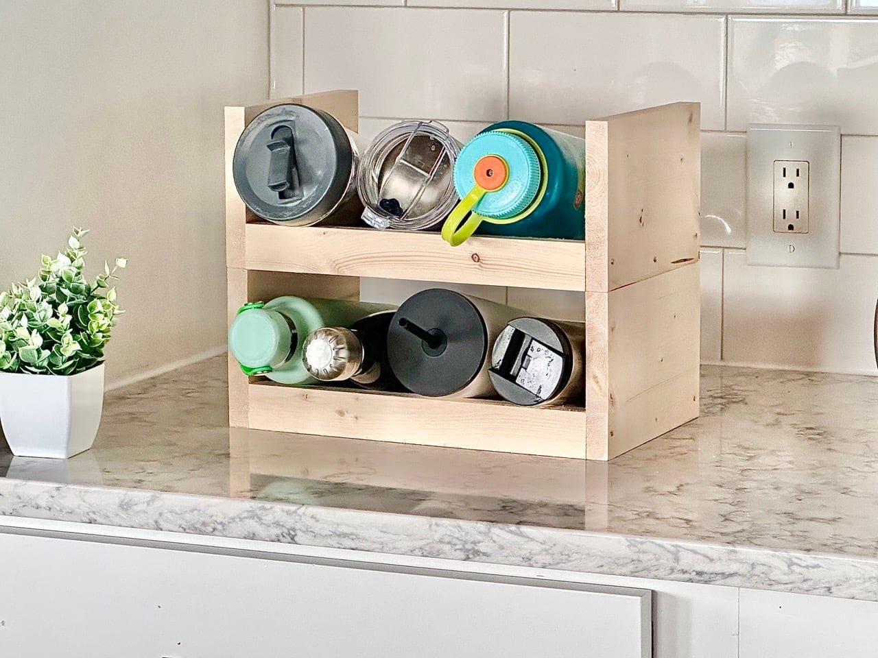 Stackable Water Bottle Storage Rack