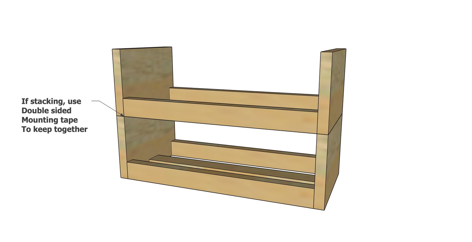 Stackable Water Bottle Storage Rack — step 3