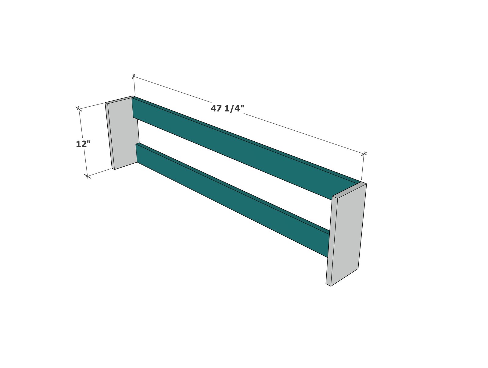 Wall Mounted Shoe Rack — step 1