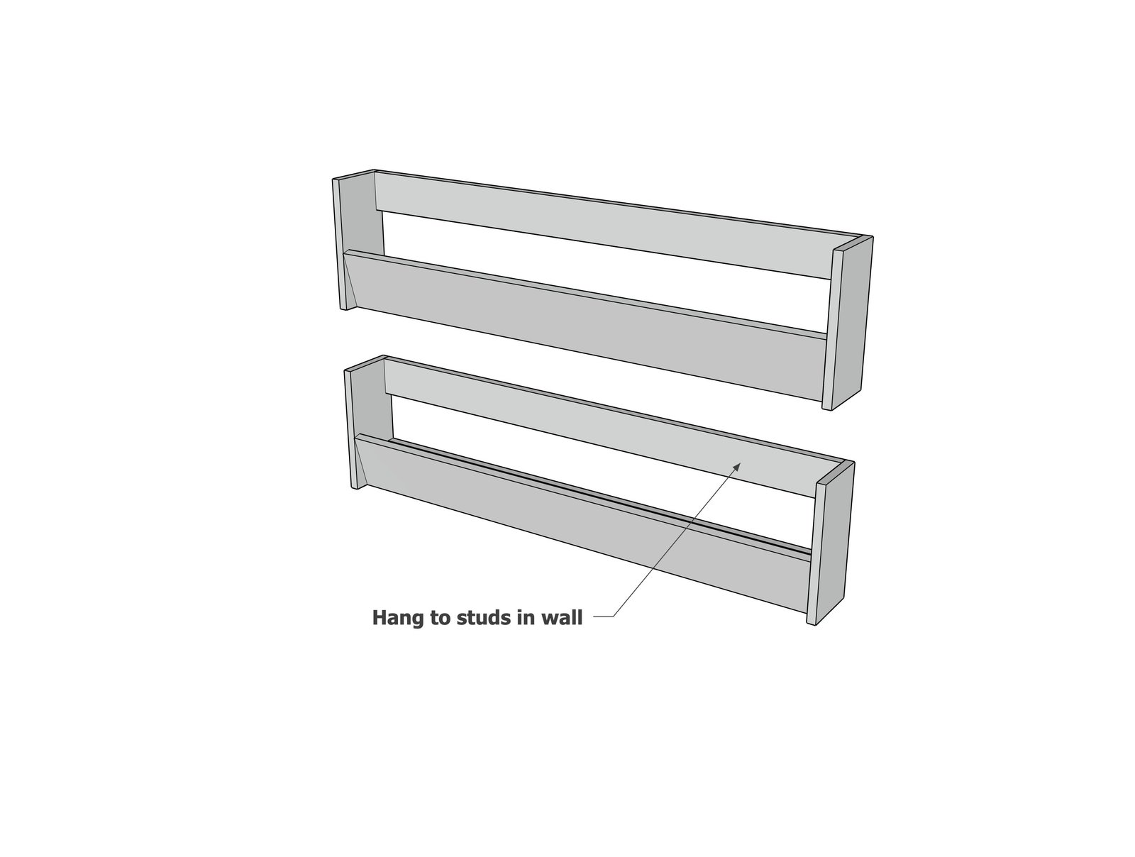 Wall Mounted Shoe Rack — step 3