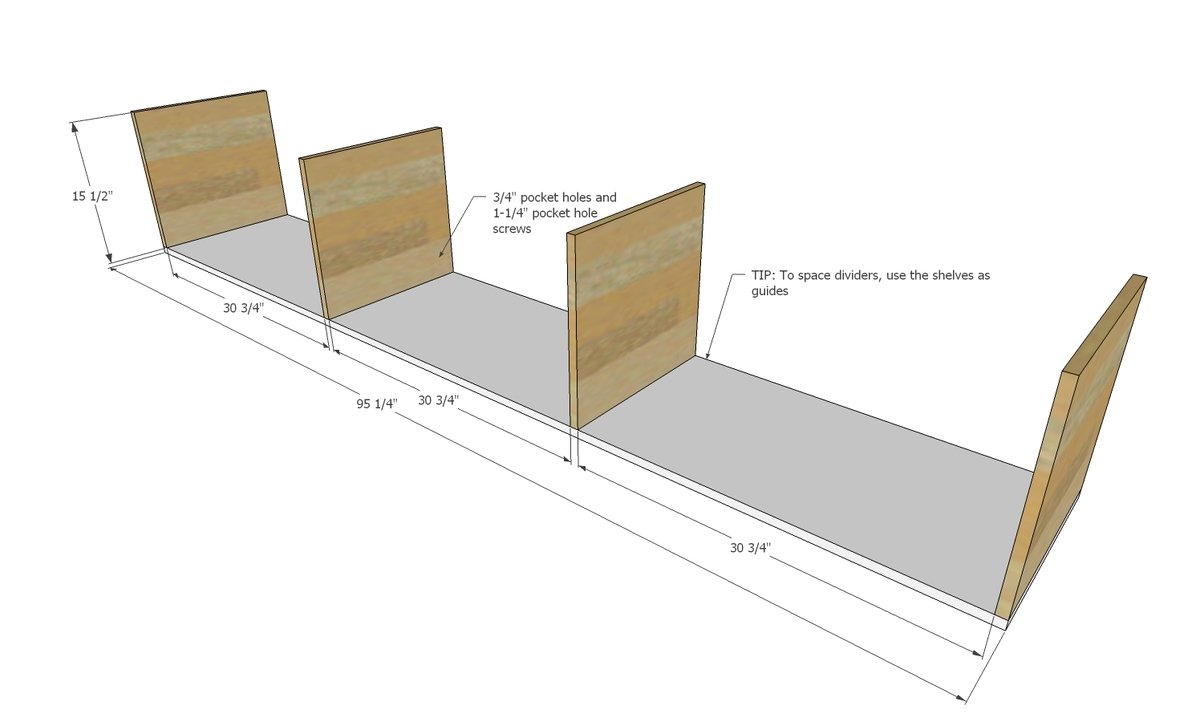 Window Seat / Entryway Storage Bench from One Sheet of Plywood (!) — step 1