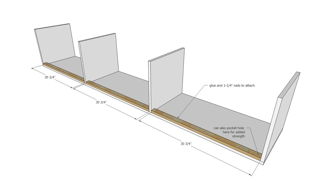 Window Seat / Entryway Storage Bench from One Sheet of Plywood (!) — step 2