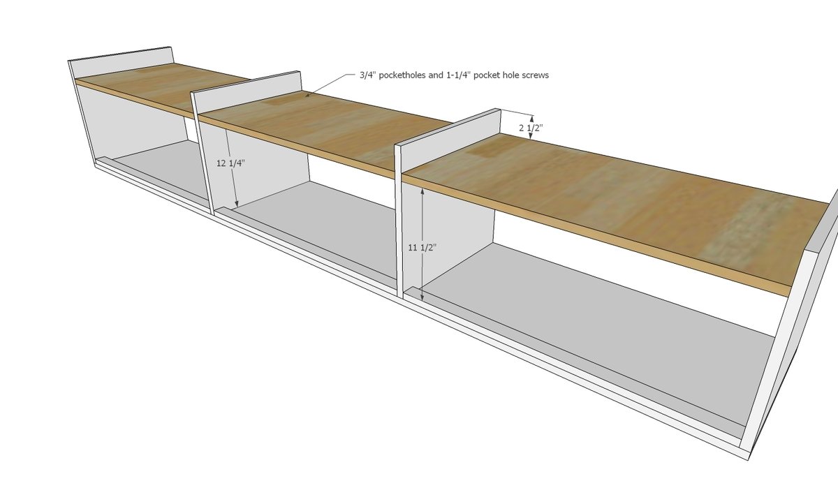 Window Seat / Entryway Storage Bench from One Sheet of Plywood (!) — step 3