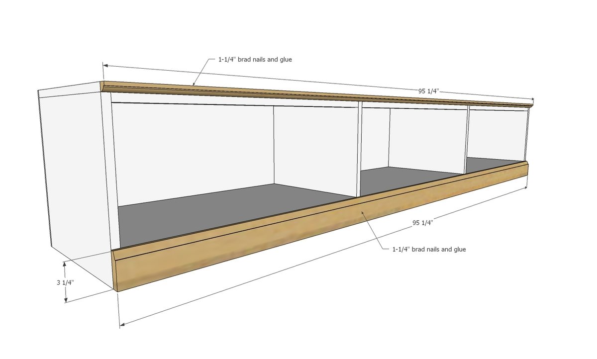 Window Seat / Entryway Storage Bench from One Sheet of Plywood (!) — step 5
