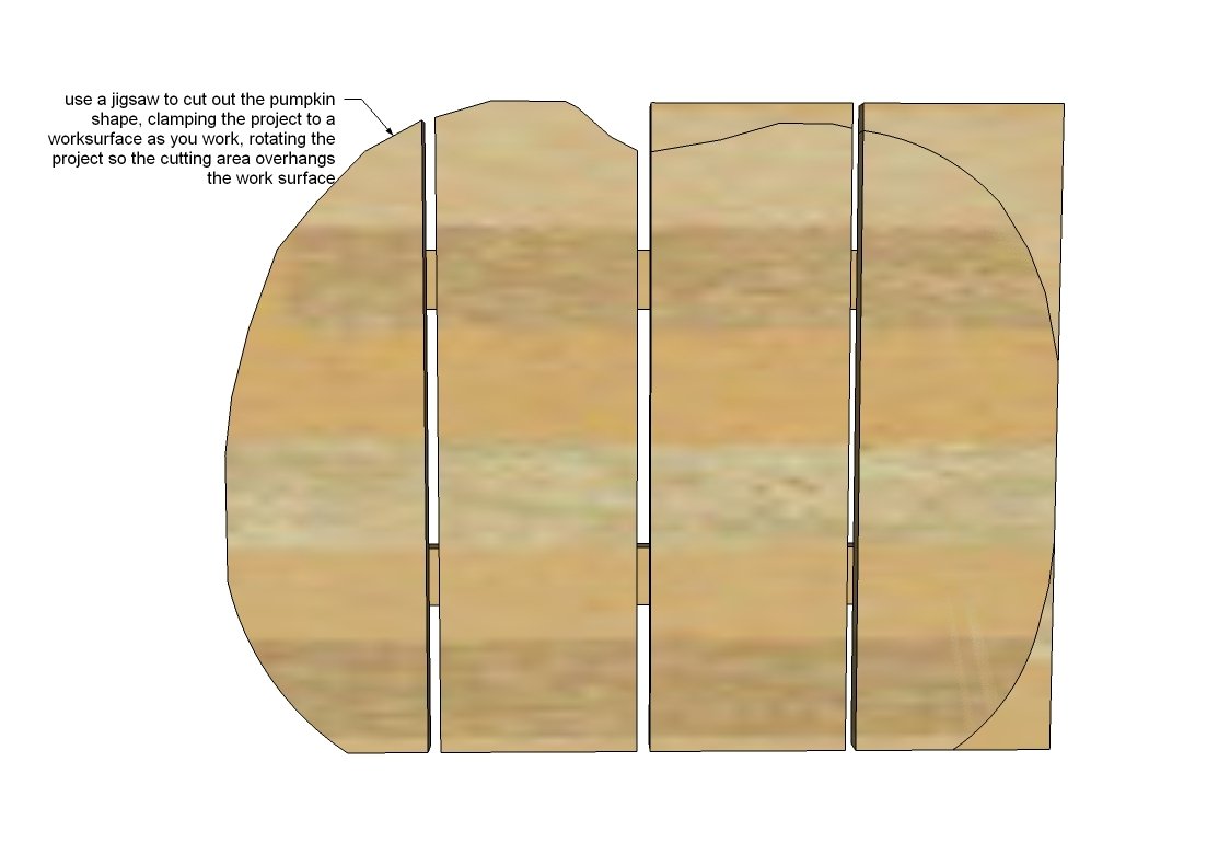 Wood Pumpkin Treat Holder — step 4