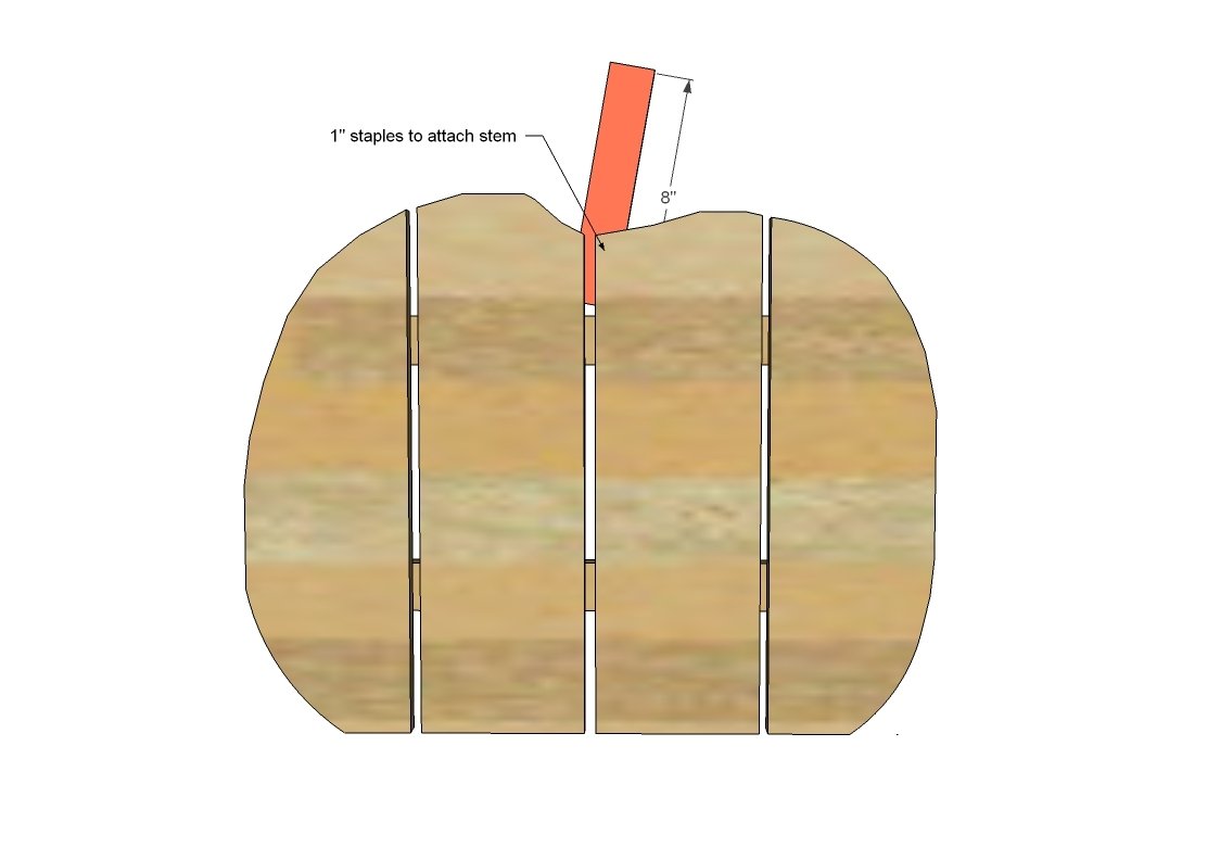 Wood Pumpkin Treat Holder — step 5