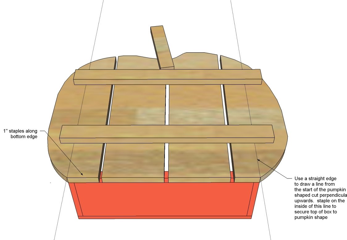 Wood Pumpkin Treat Holder — step 8