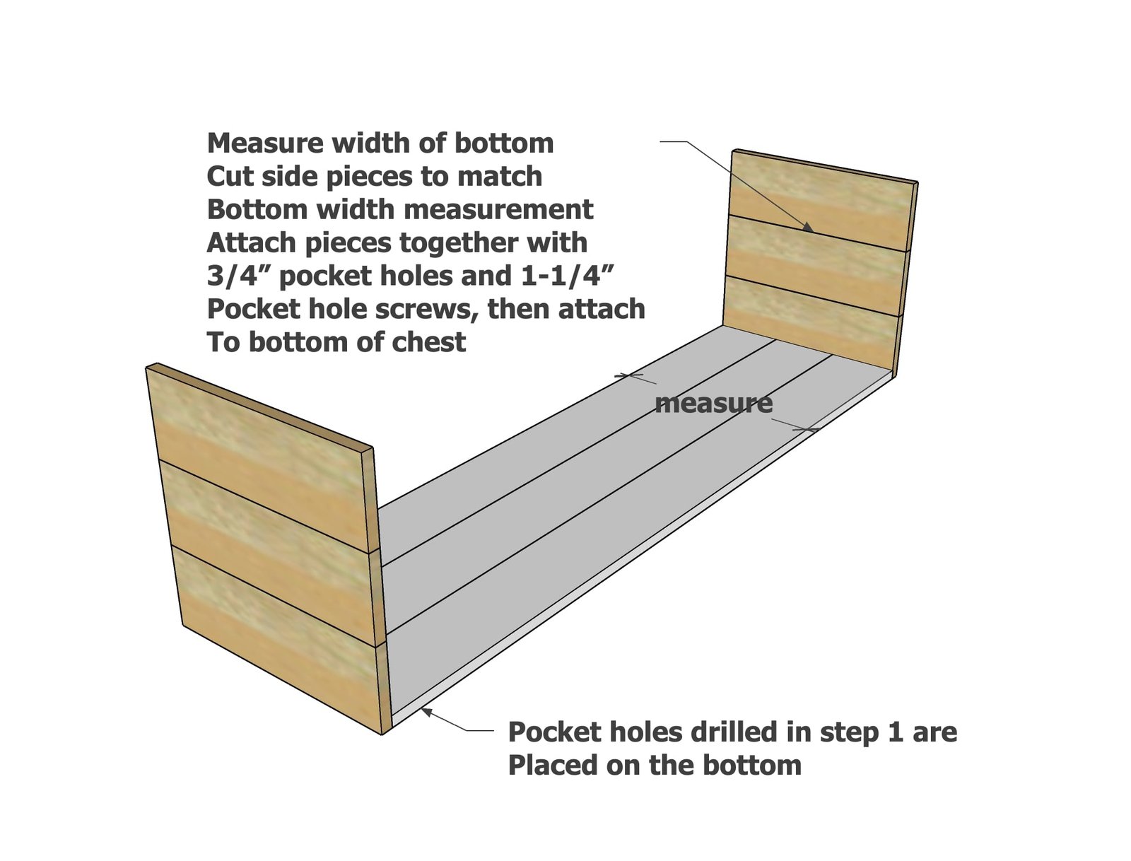Wood Trunk with Storage — step 2