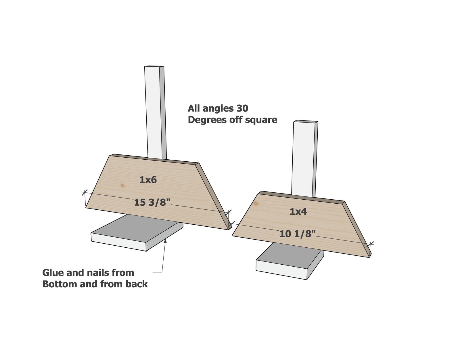 Wooden Christmas Tree Candle Holders — step 2