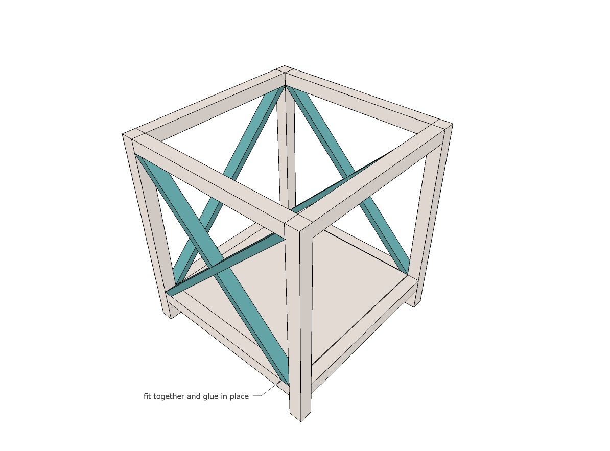 X End Table — step 5