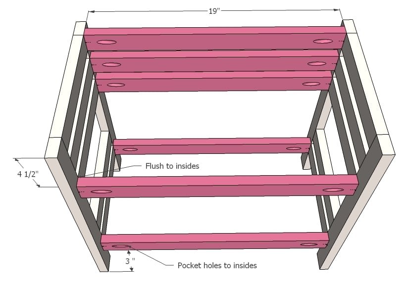 Doll Bunk Beds for American Girl Doll and 18" Doll — step 2