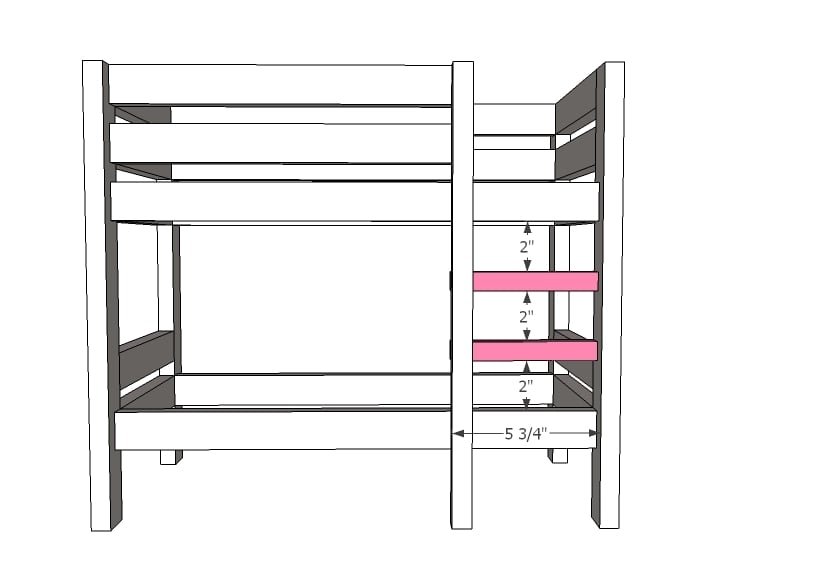 Doll Bunk Beds for American Girl Doll and 18" Doll — step 5