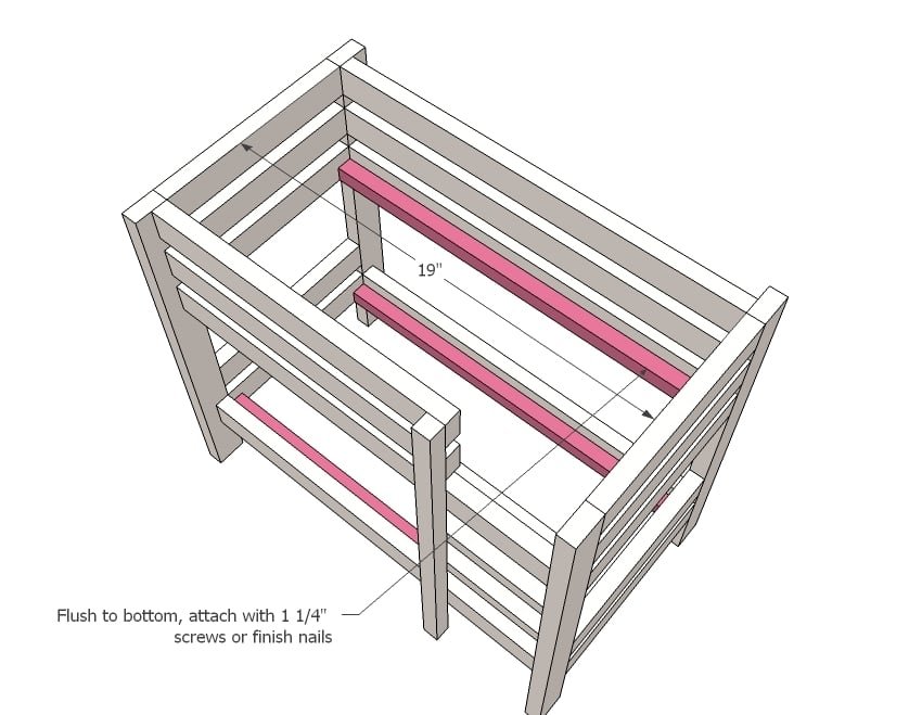 Doll Bunk Beds for American Girl Doll and 18" Doll — step 6
