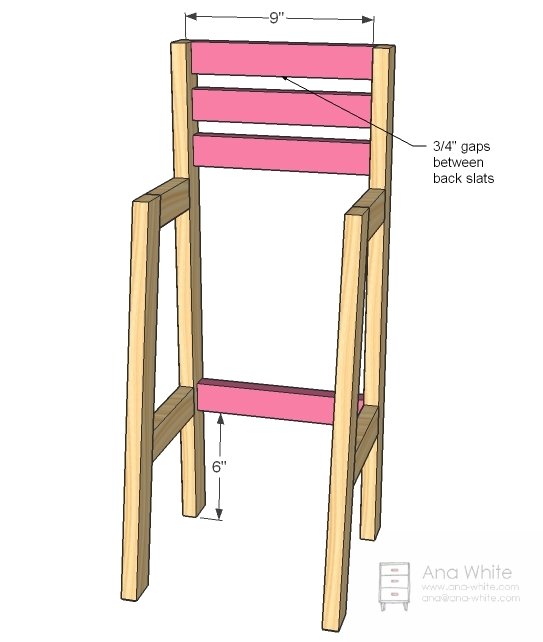 Doll High Chair — step 2