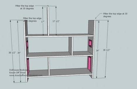 Dollhouse Bookcase — step 1