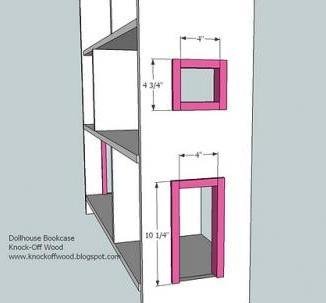 Dollhouse Bookcase — step 3