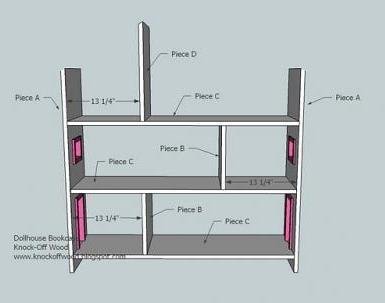 Dollhouse Bookcase — step 4