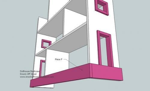 Dollhouse Bookcase — step 6